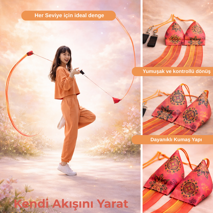 Freya Tribe - Black Fire Poi | Flow Toys | Meditasyon Oyuncağı