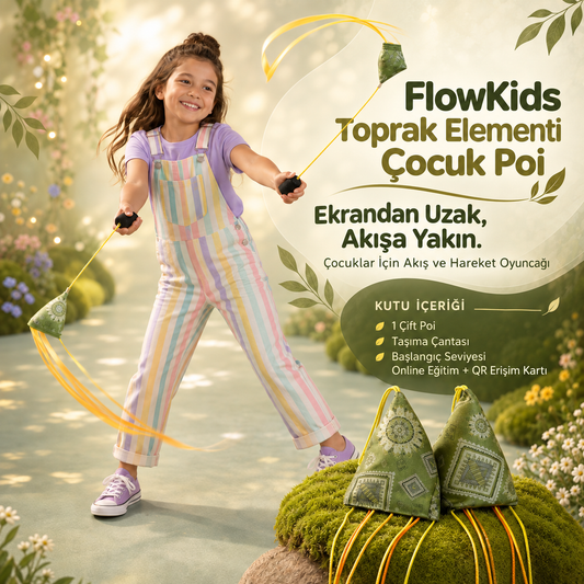 FlowKids Toprak Çocuk Poi — Ekrandan Uzak, Akışa Yakın